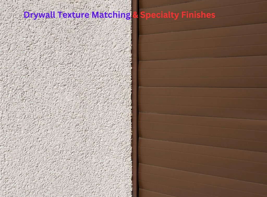 Drywall Texture Matching & Specialty Finishes